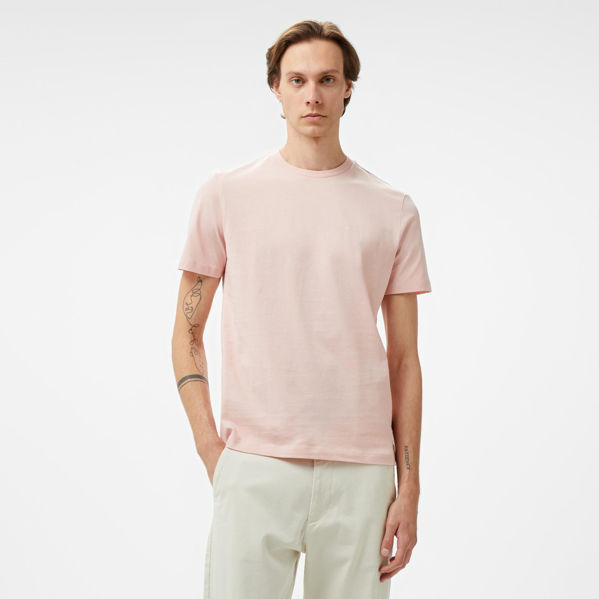 Boss Thompson 01 Erkek Pembe T-Shirt
