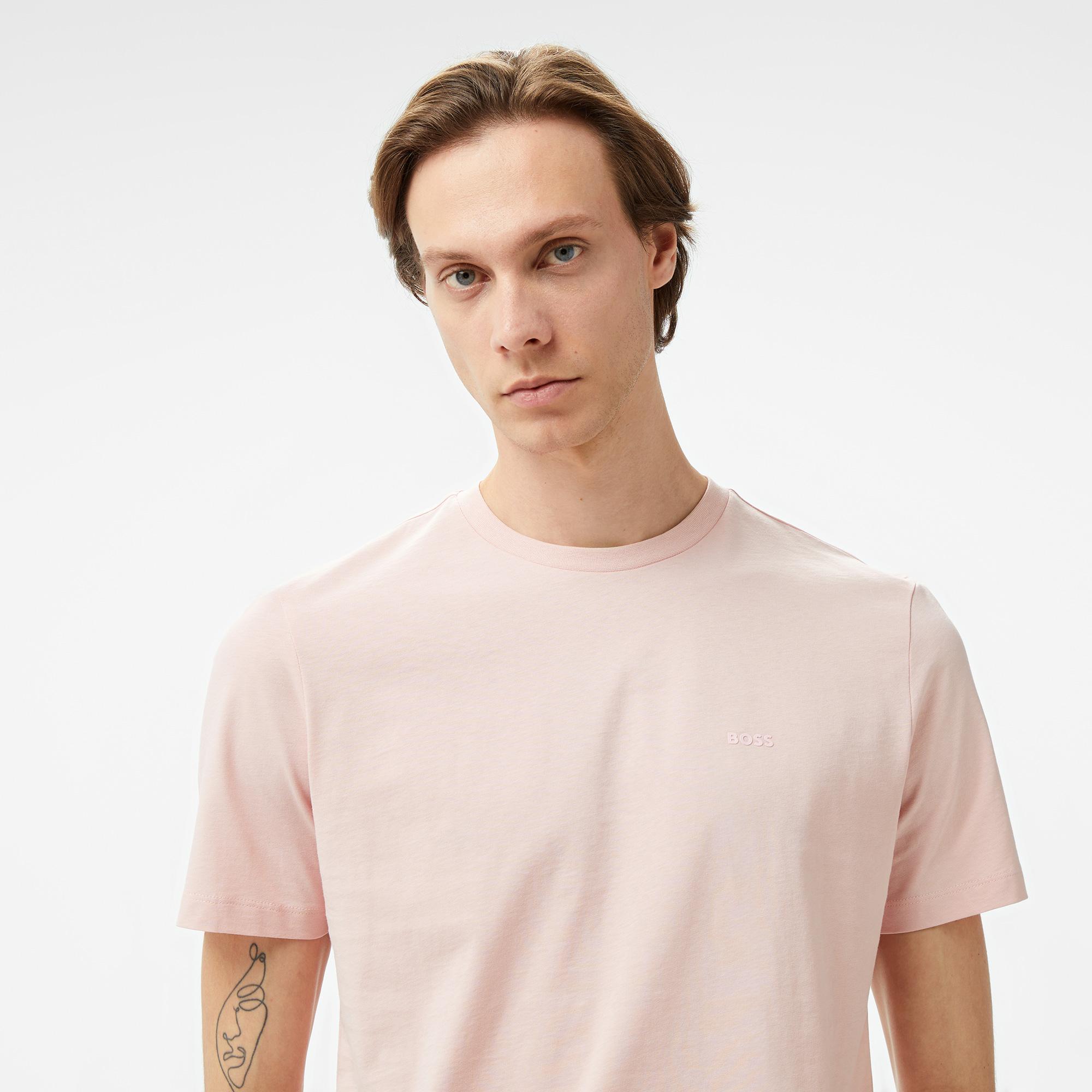 Boss Thompson 01 Erkek Pembe T-Shirt