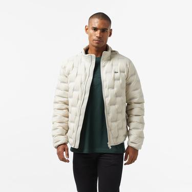  Erkek Regular Fit Kapüşonlu Kapitone Gri Mont