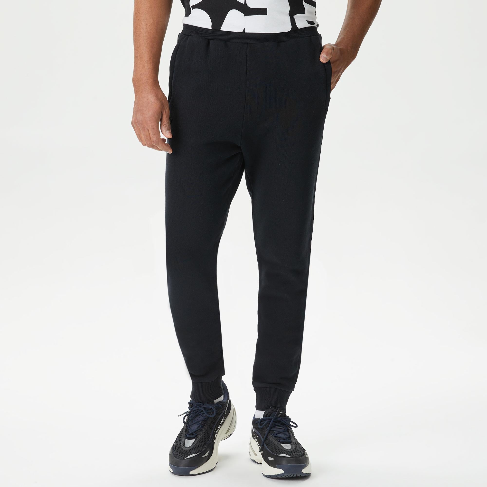 Lacoste Erkek Relaxed Fit Siyah Eşofman Altı