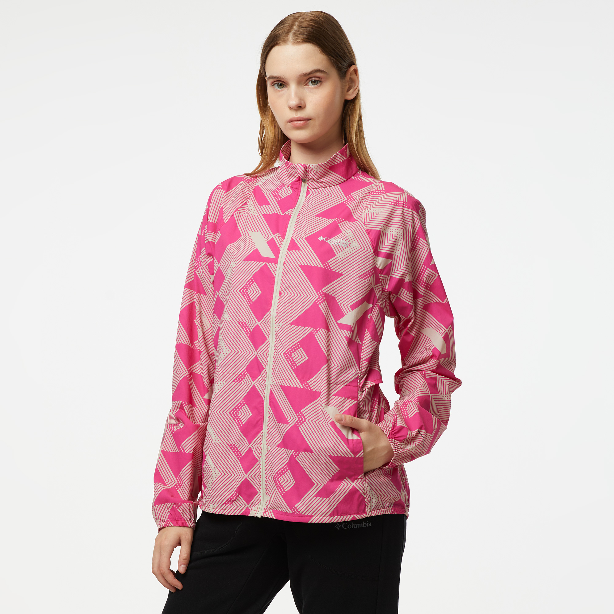  Columbia Basic Logo Kadın Pembe Outdoor Ceket