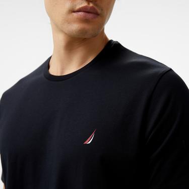  Nautica Erkek Siyah Standart Fit T-Shirt