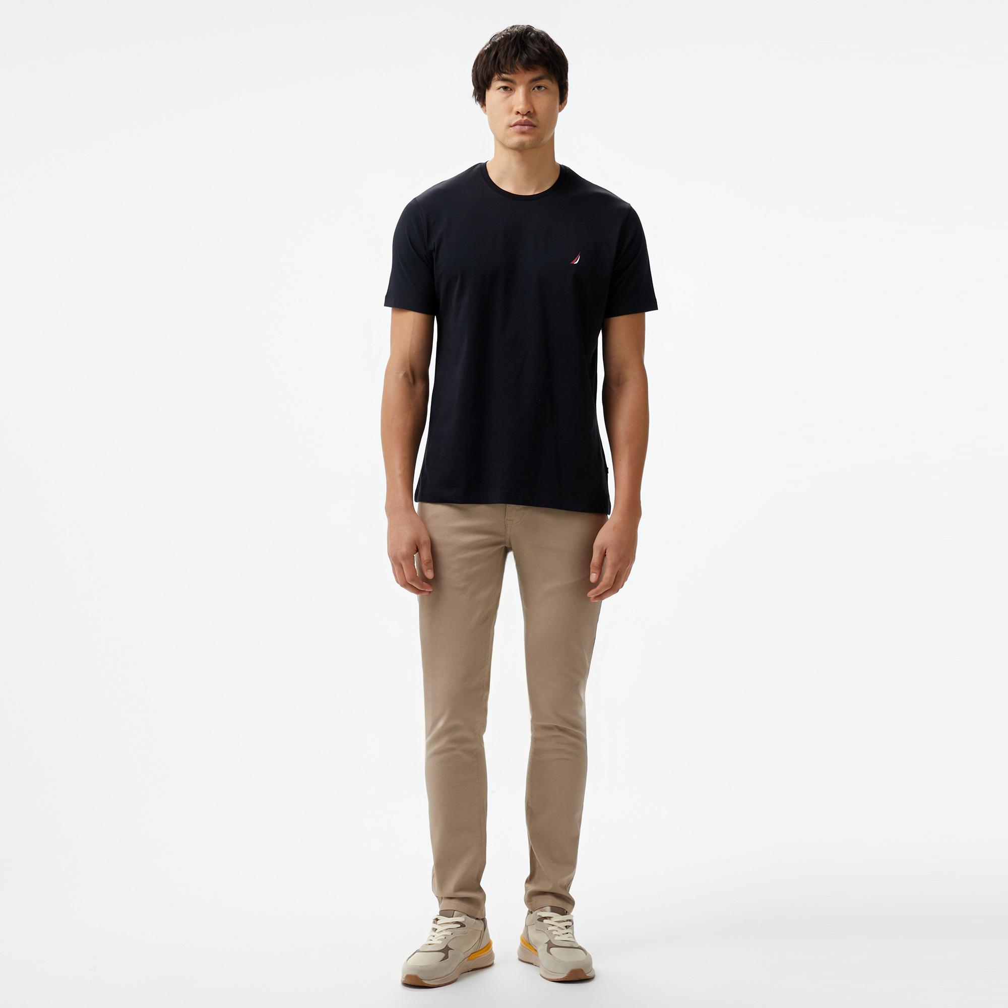Nautica Erkek Siyah Standart Fit T-Shirt