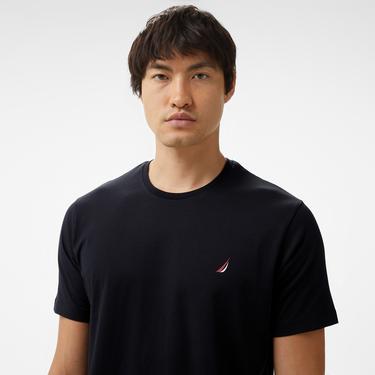  Nautica Erkek Siyah Standart Fit T-Shirt