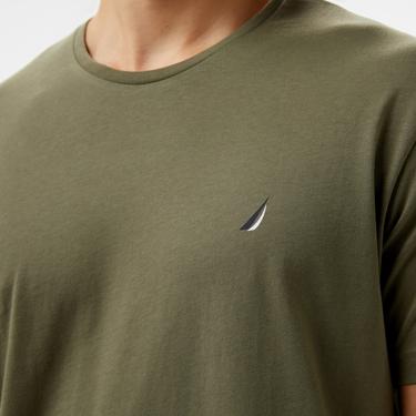  Nautica Erkek Yeşil Standart Fit T-Shirt
