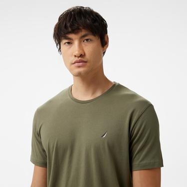  Nautica Erkek Yeşil Standart Fit T-Shirt