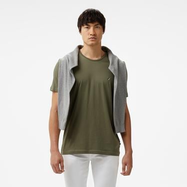  Nautica Erkek Yeşil Standart Fit T-Shirt
