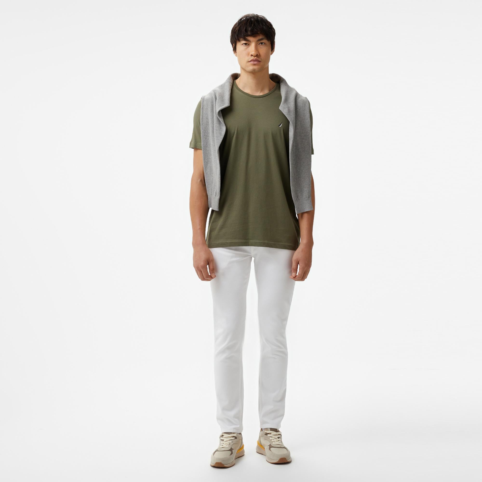 Nautica Erkek Yeşil Standart Fit T-Shirt