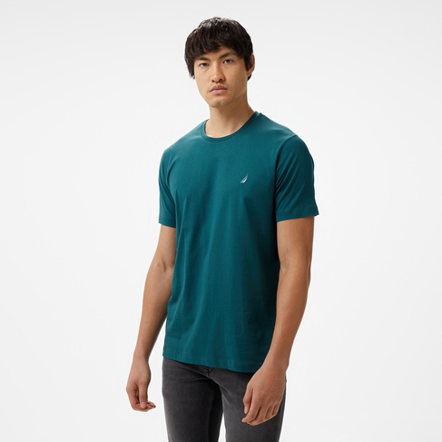  Nautica Erkek Yeşil Standart Fit T-Shirt