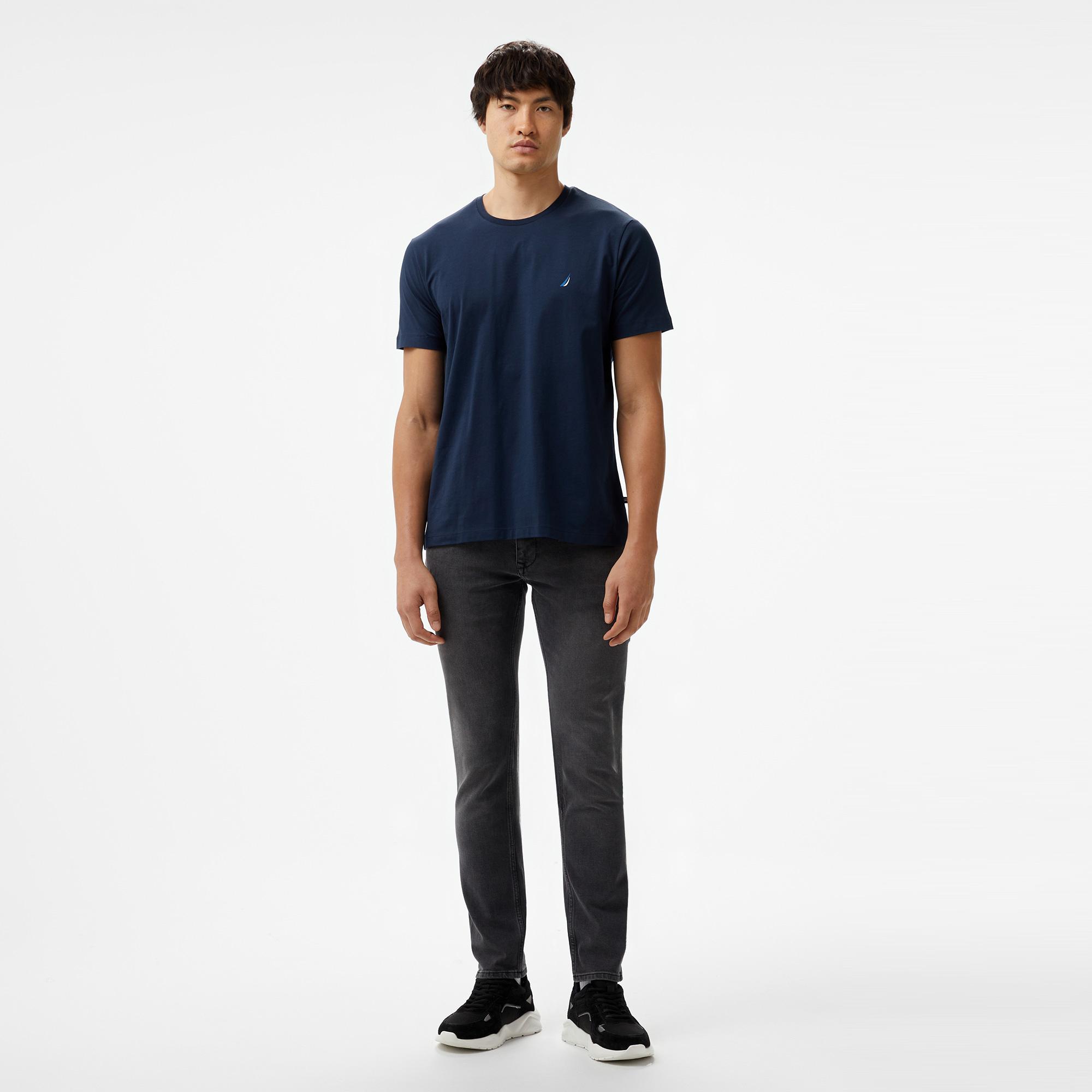 Nautica Erkek Lacivert Standart Fit T-Shirt