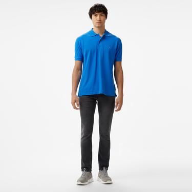  Nautica Erkek Mavi Classic Fit Kısa Kollu Polo