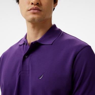  Nautica Erkek Mor Classic Fit Kısa Kollu Polo