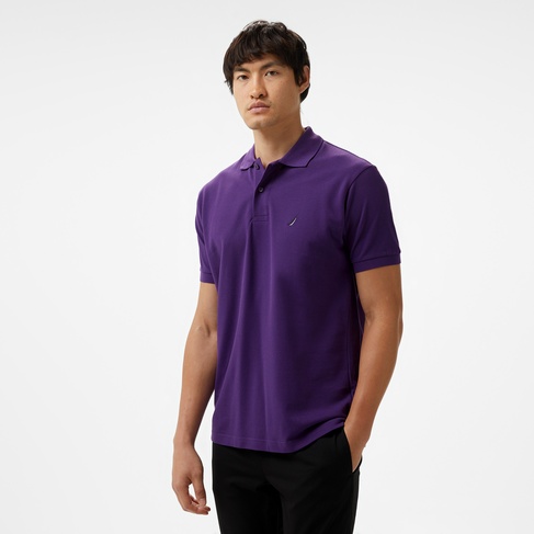  Nautica Erkek Mor Classic Fit Kısa Kollu Polo