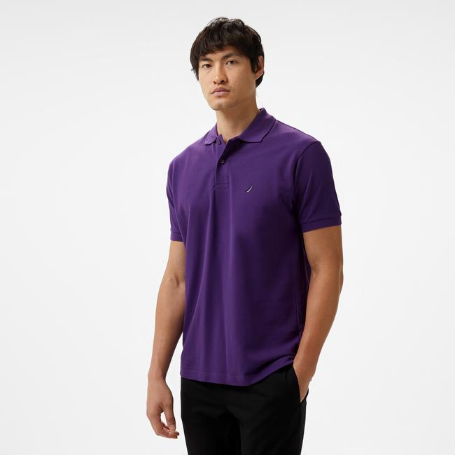  Nautica Erkek Mor Classic Fit Kısa Kollu Polo
