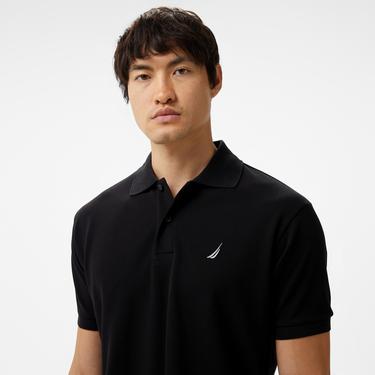  Nautica Erkek Siyah Classic Fit Kısa Kollu Polo