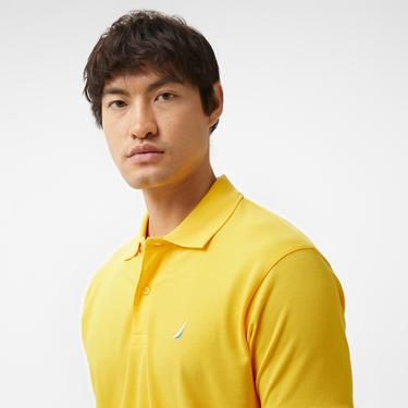  Nautica Erkek Sarı Classic Fit Kısa Kollu Polo