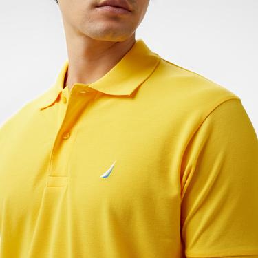  Nautica Erkek Sarı Classic Fit Kısa Kollu Polo