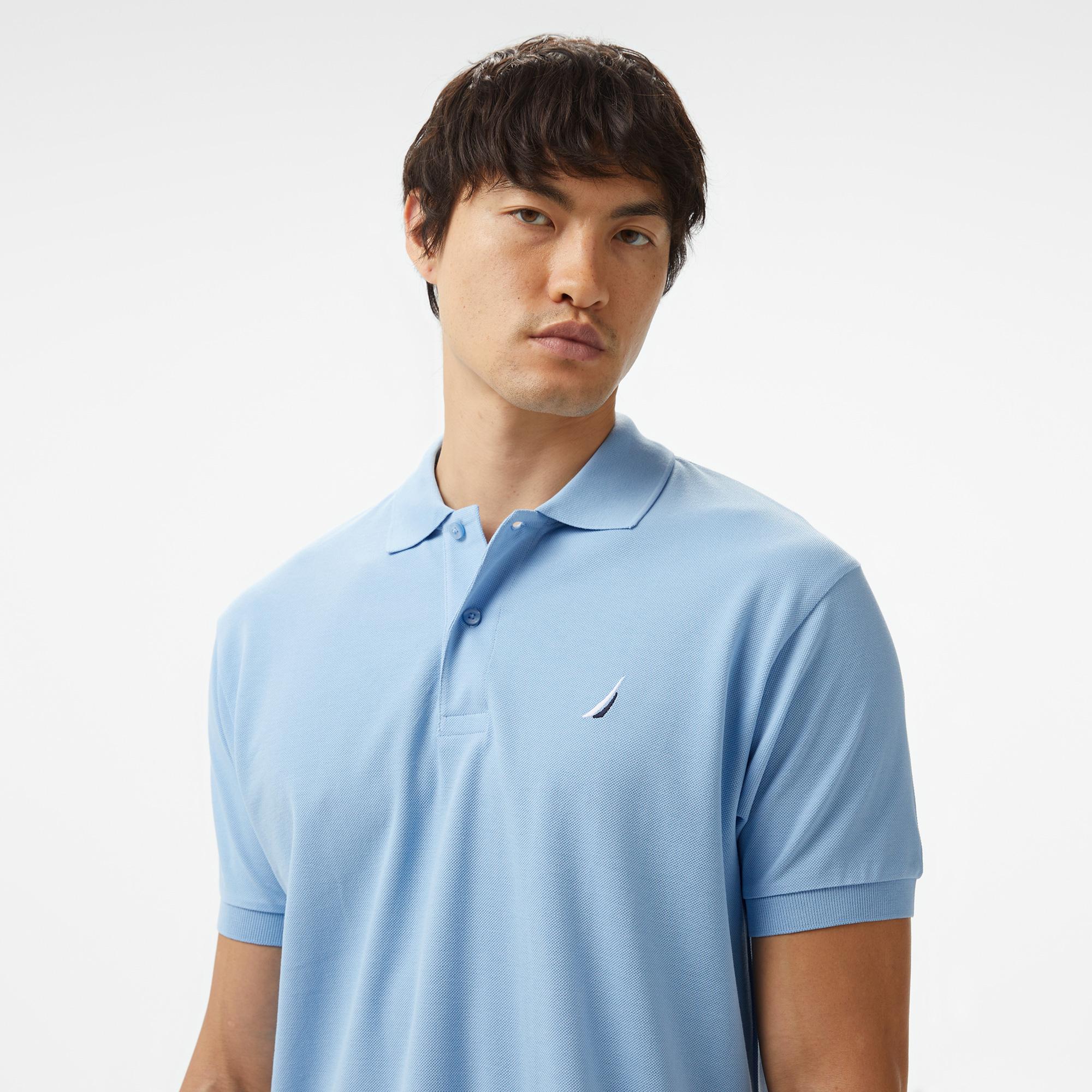 Nautica Erkek Mavi Classic Fit Kısa Kollu Polo