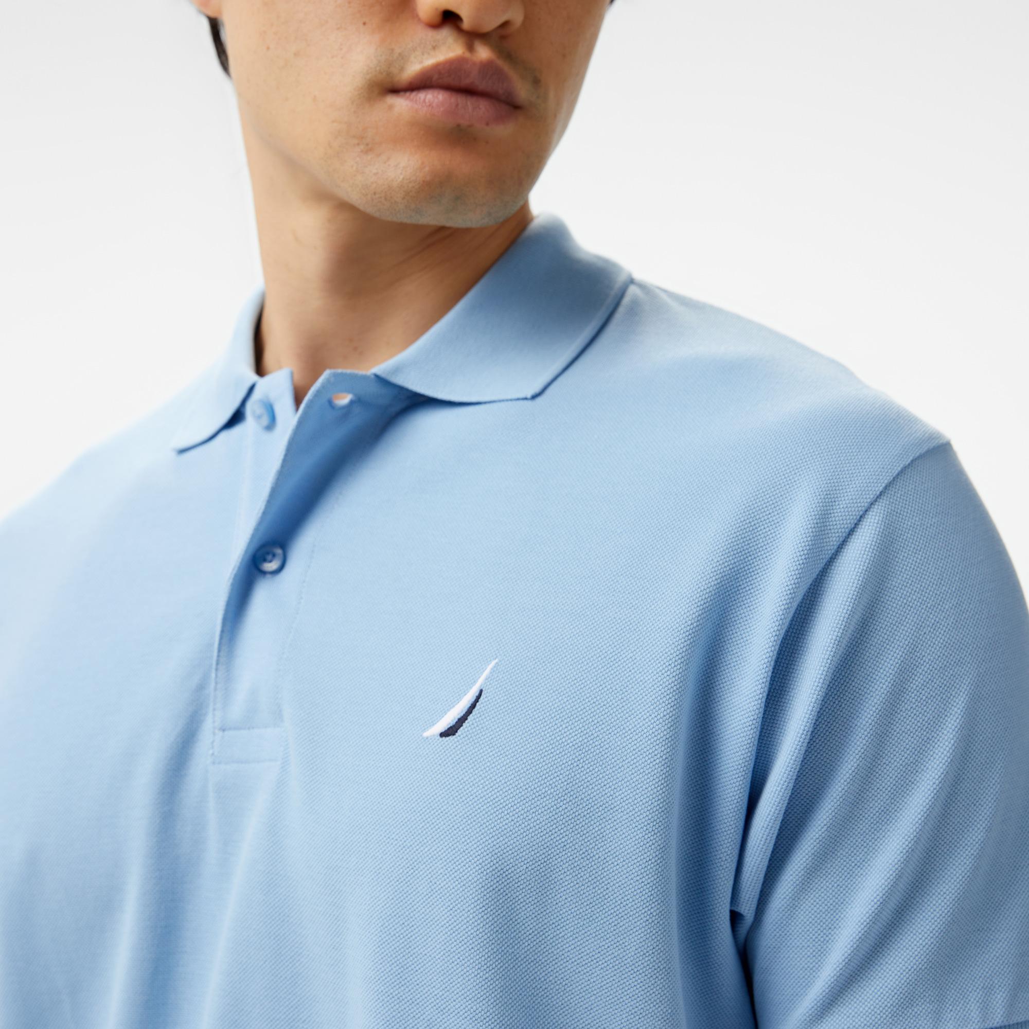 Nautica Erkek Mavi Classic Fit Kısa Kollu Polo