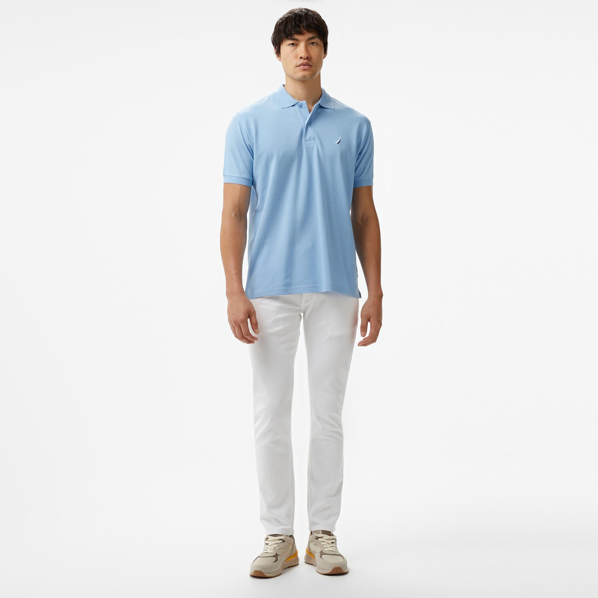 Nautica Erkek Mavi Classic Fit Kısa Kollu Polo