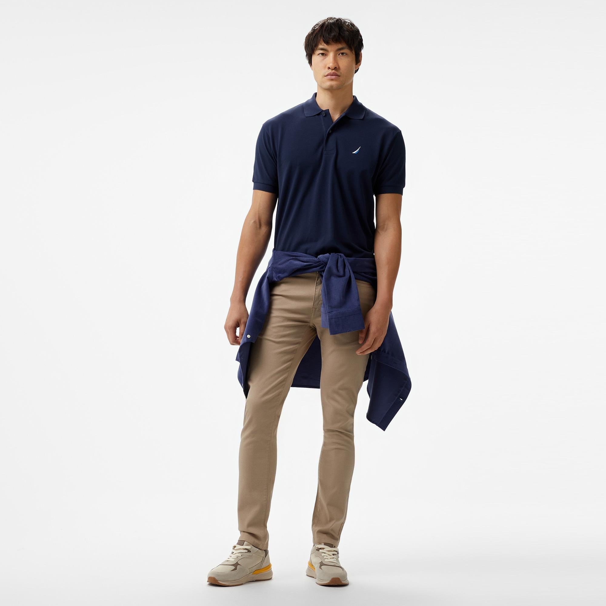 Nautica Erkek Lacivert Classic Fit Kısa Kollu Polo