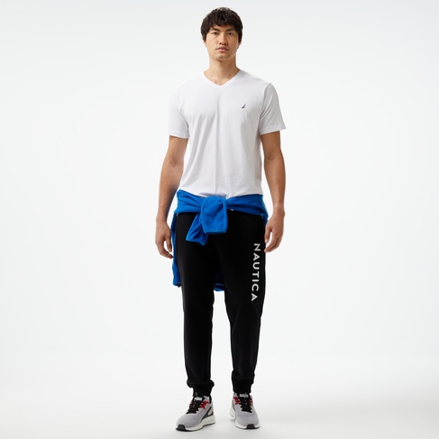  Nautica Erkek Siyah Standart Fit Eşofman Altı