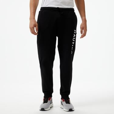  Nautica Erkek Siyah Standart Fit Eşofman Altı