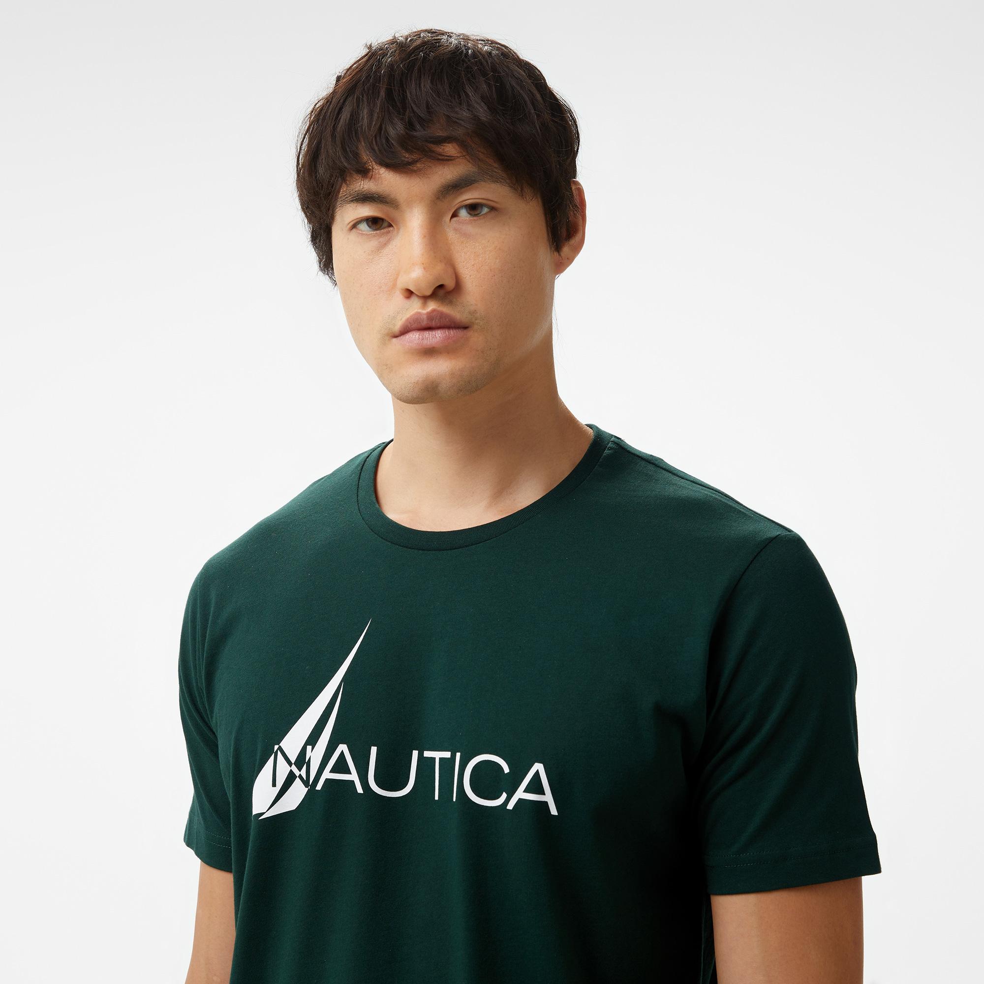 Nautica Erkek Yeşil Standart Fit T-Shirt