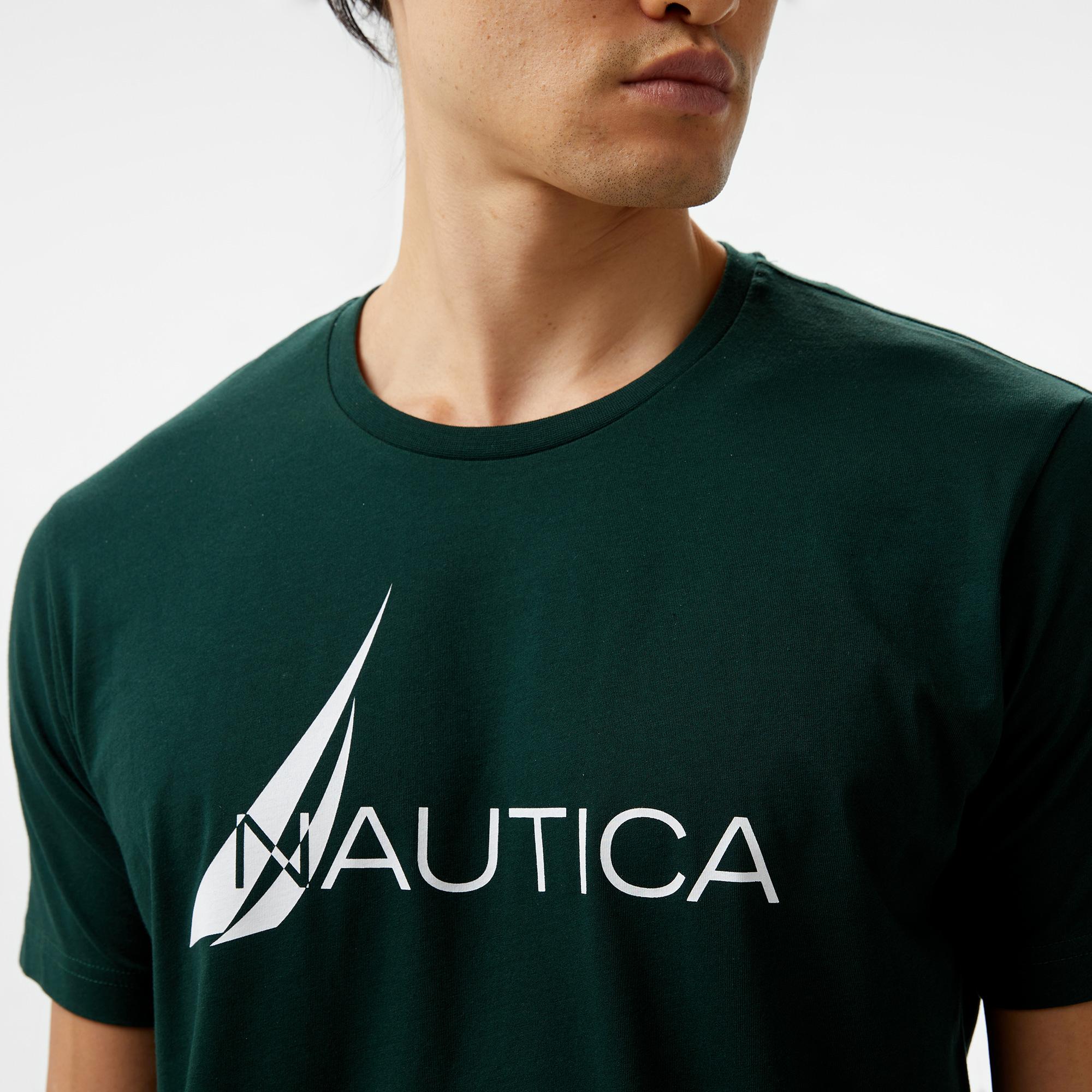 Nautica Erkek Yeşil Standart Fit T-Shirt