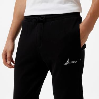 Nautica Erkek Siyah Standart Fit Eşofman Altı