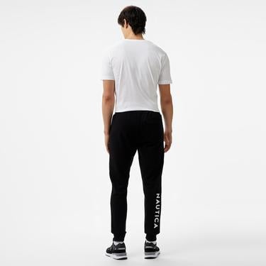  Nautica Erkek Siyah Standart Fit Eşofman Altı