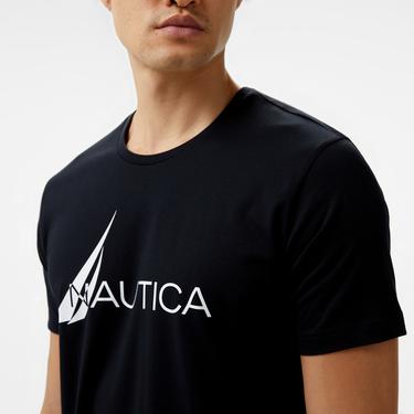  Nautica Erkek Siyah Standart Fit T-Shirt