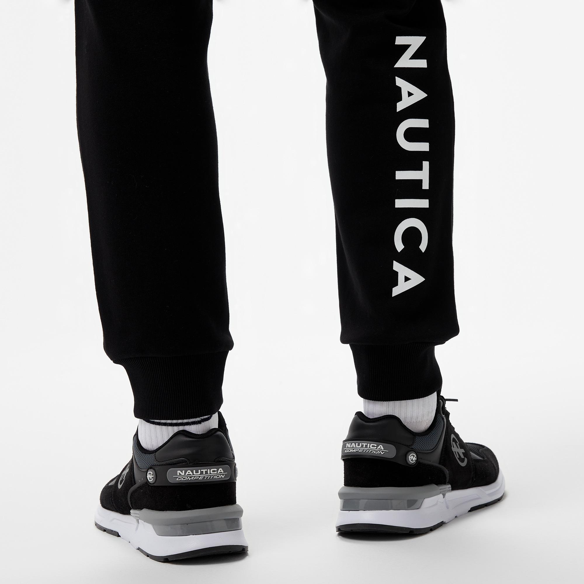 Nautica Erkek Siyah Standart Fit Eşofman Altı