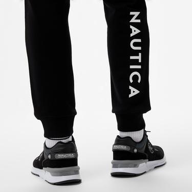  Nautica Erkek Siyah Standart Fit Eşofman Altı