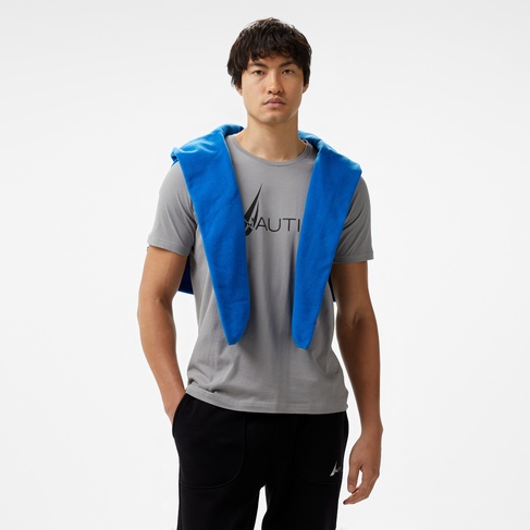  Nautica Erkek Gri Standart Fit T-Shirt