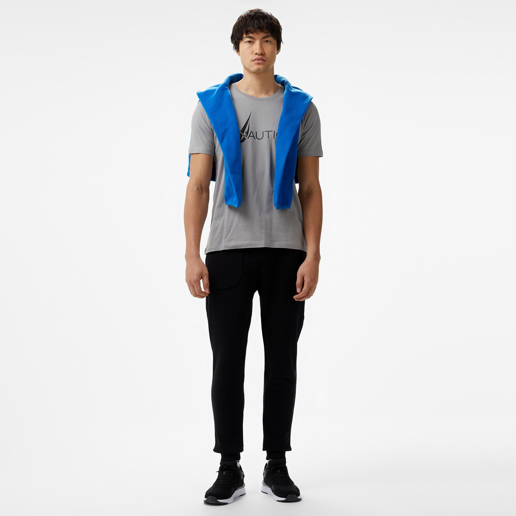 Nautica Erkek Gri Standart Fit T-Shirt