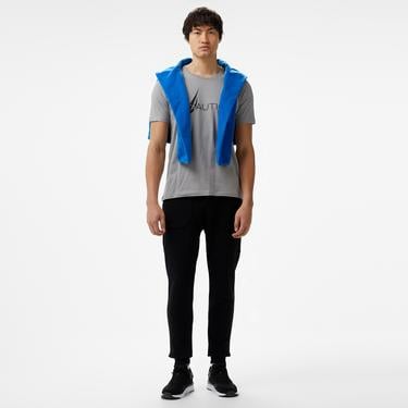  Nautica Erkek Gri Standart Fit T-Shirt