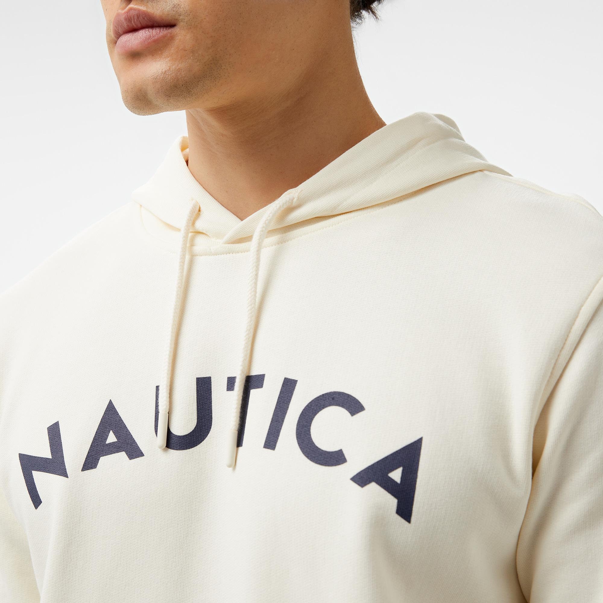 Nautica Erkek Krem Rengi Standart Fit Sweatshirt