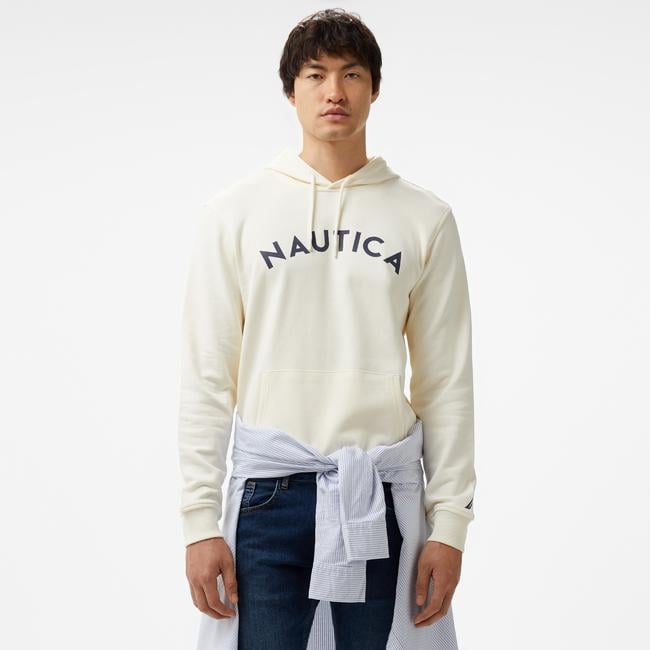  Nautica Erkek Krem Standart Fit Sweatshirt