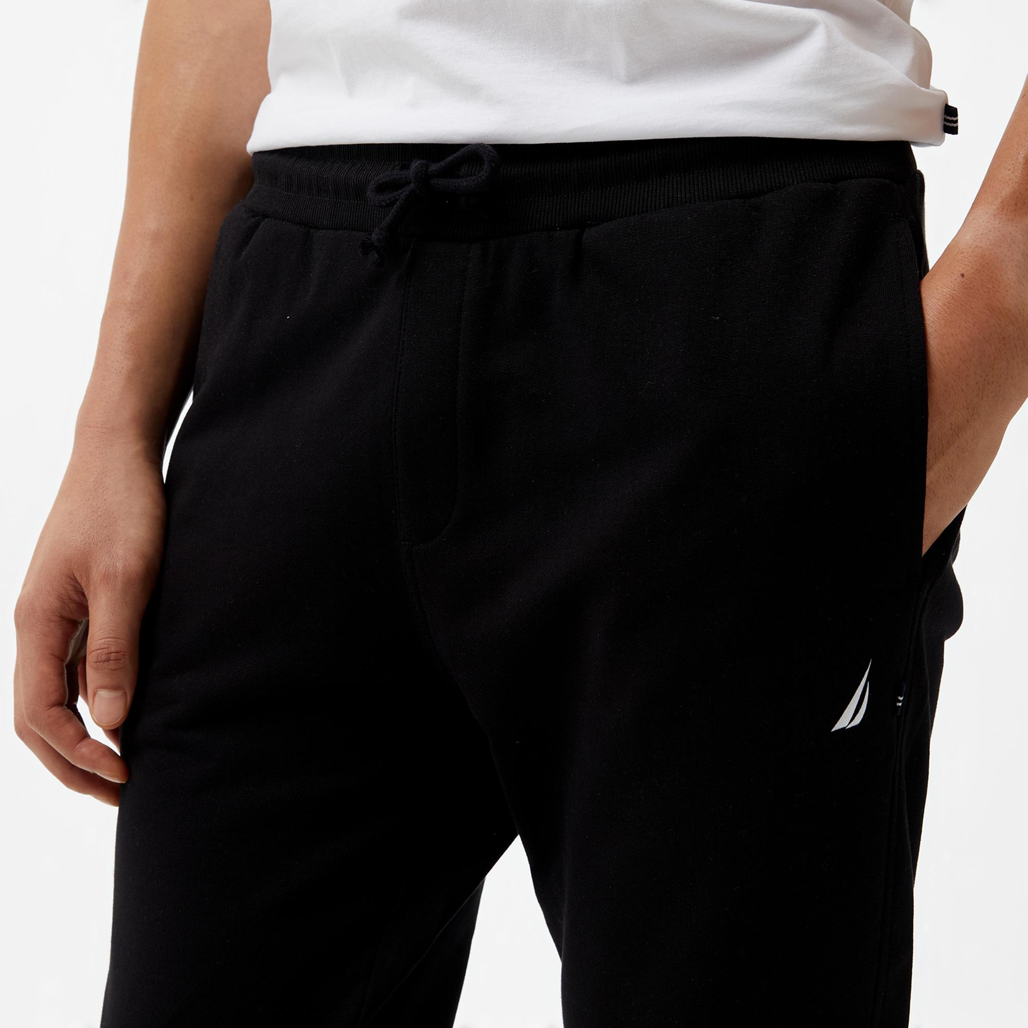 Nautica Erkek Siyah Standart Fit Eşofman Altı