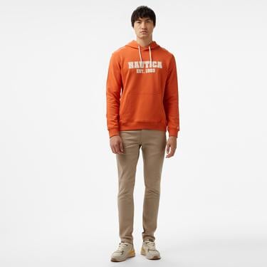  Nautica Erkek Turuncu Standart Fit Sweatshirt