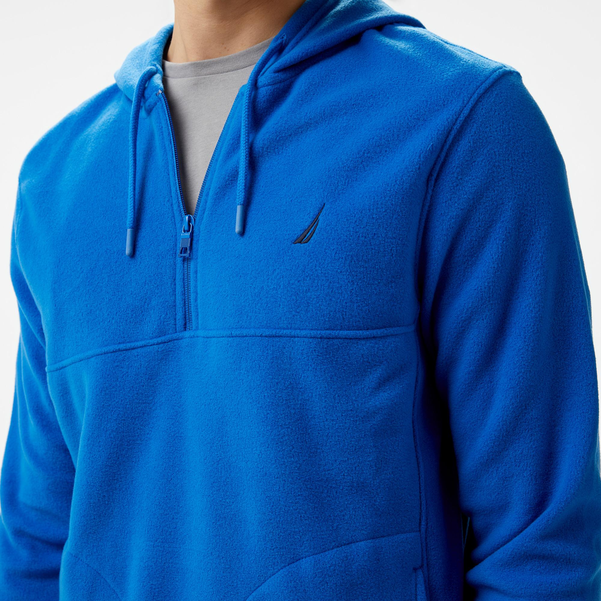 Nautica Erkek Mavi Standart Fit Uzun Kollu Polar