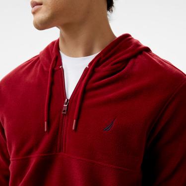  Nautica Erkek Bordo Standart Fit Uzun Kollu Polar