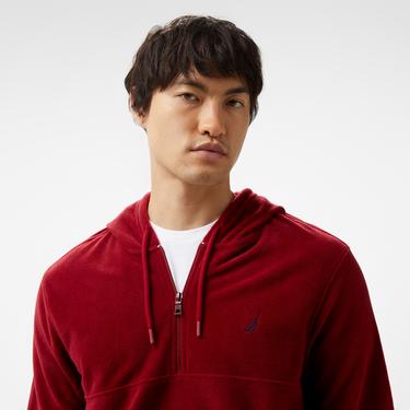  Nautica Erkek Bordo Standart Fit Uzun Kollu Polar