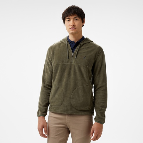  Nautica Erkek Yeşil Standart Fit Uzun Kollu Polar