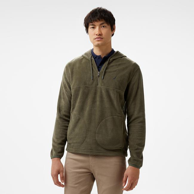  Nautica Erkek Yeşil Standart Fit Uzun Kollu Polar