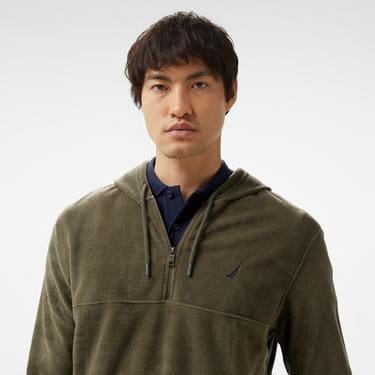  Nautica Erkek Yeşil Standart Fit Uzun Kollu Polar