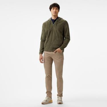  Nautica Erkek Yeşil Standart Fit Uzun Kollu Polar