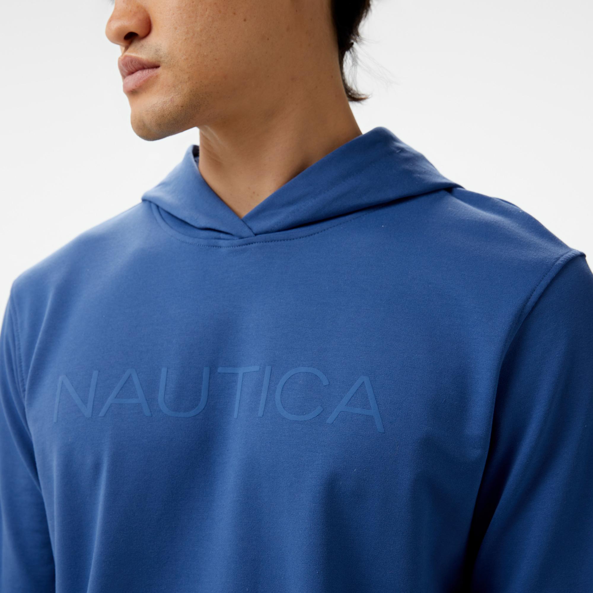 Nautica Erkek Mavi Standart Fit Sweatshirt