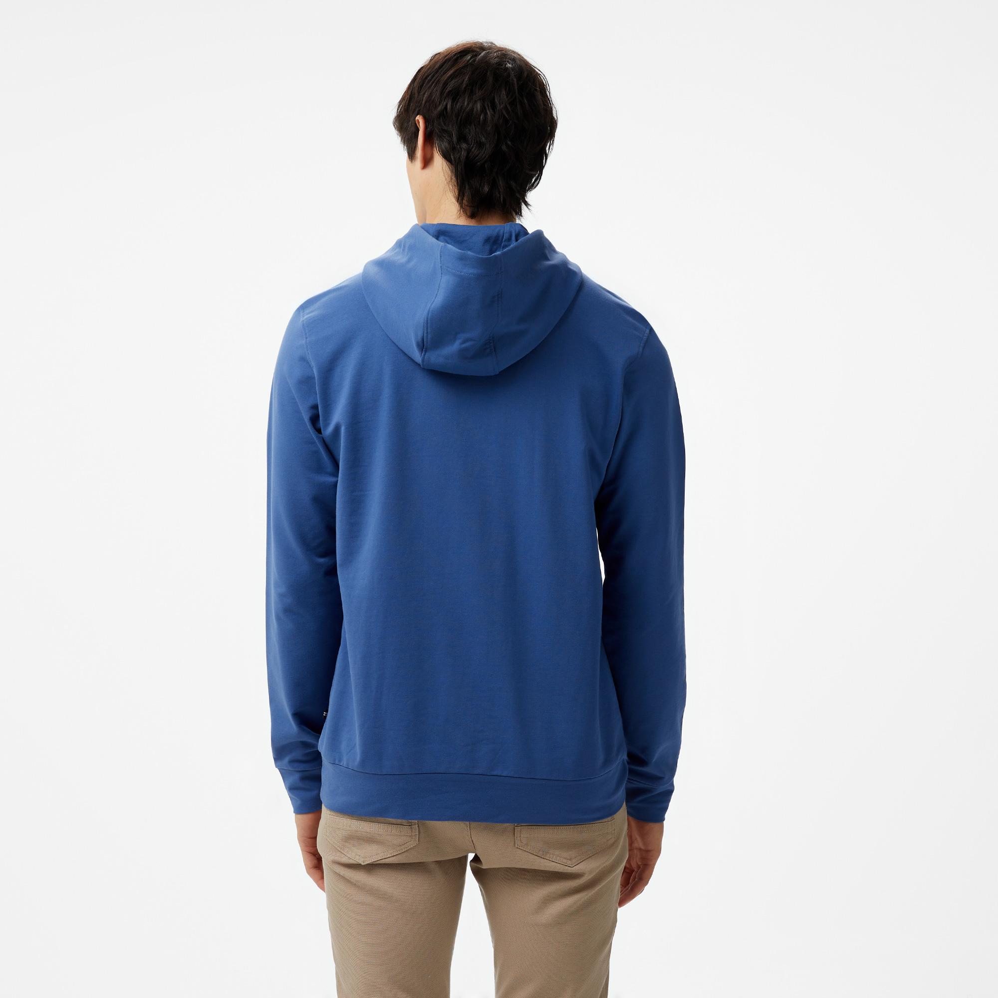 Nautica Erkek Mavi Standart Fit Sweatshirt
